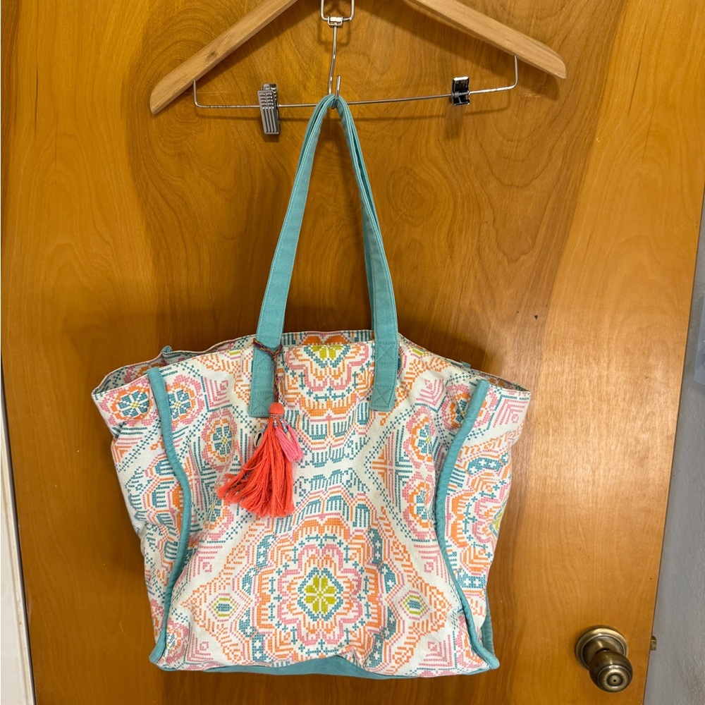 Colorful canvas Patterned Tote Bag